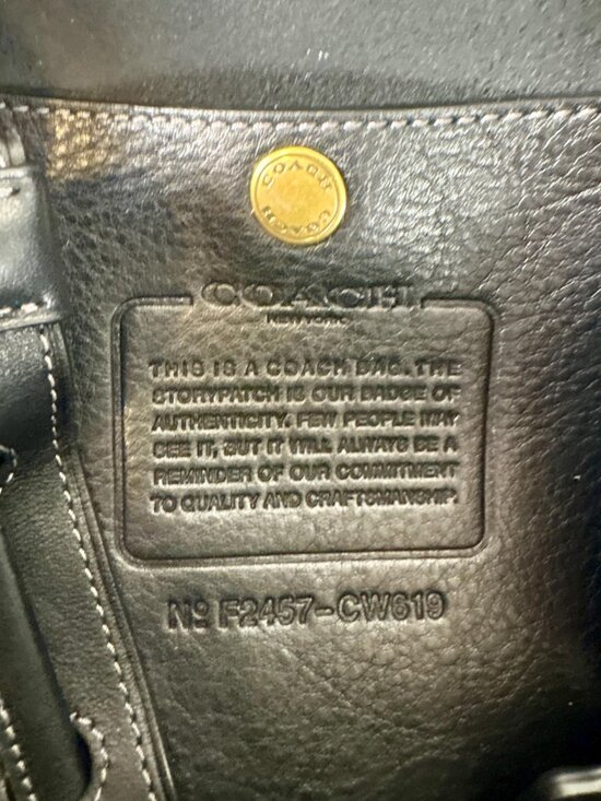 Coach Crosby Backpack in Black Natural Grain Leather main image 9